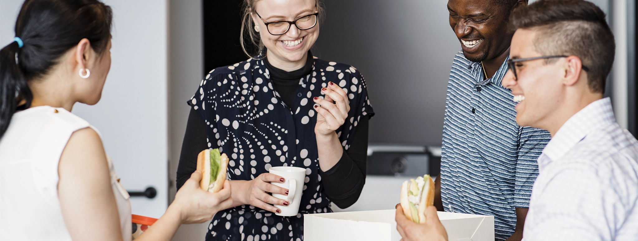 Catered box lunch sandwiches