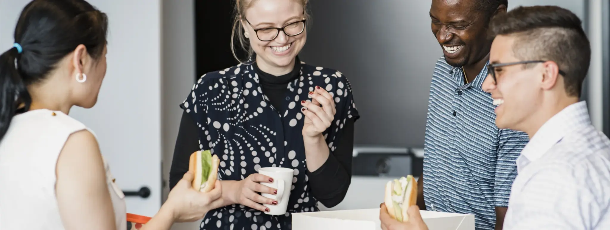 Corporate lunch catering sandwiches