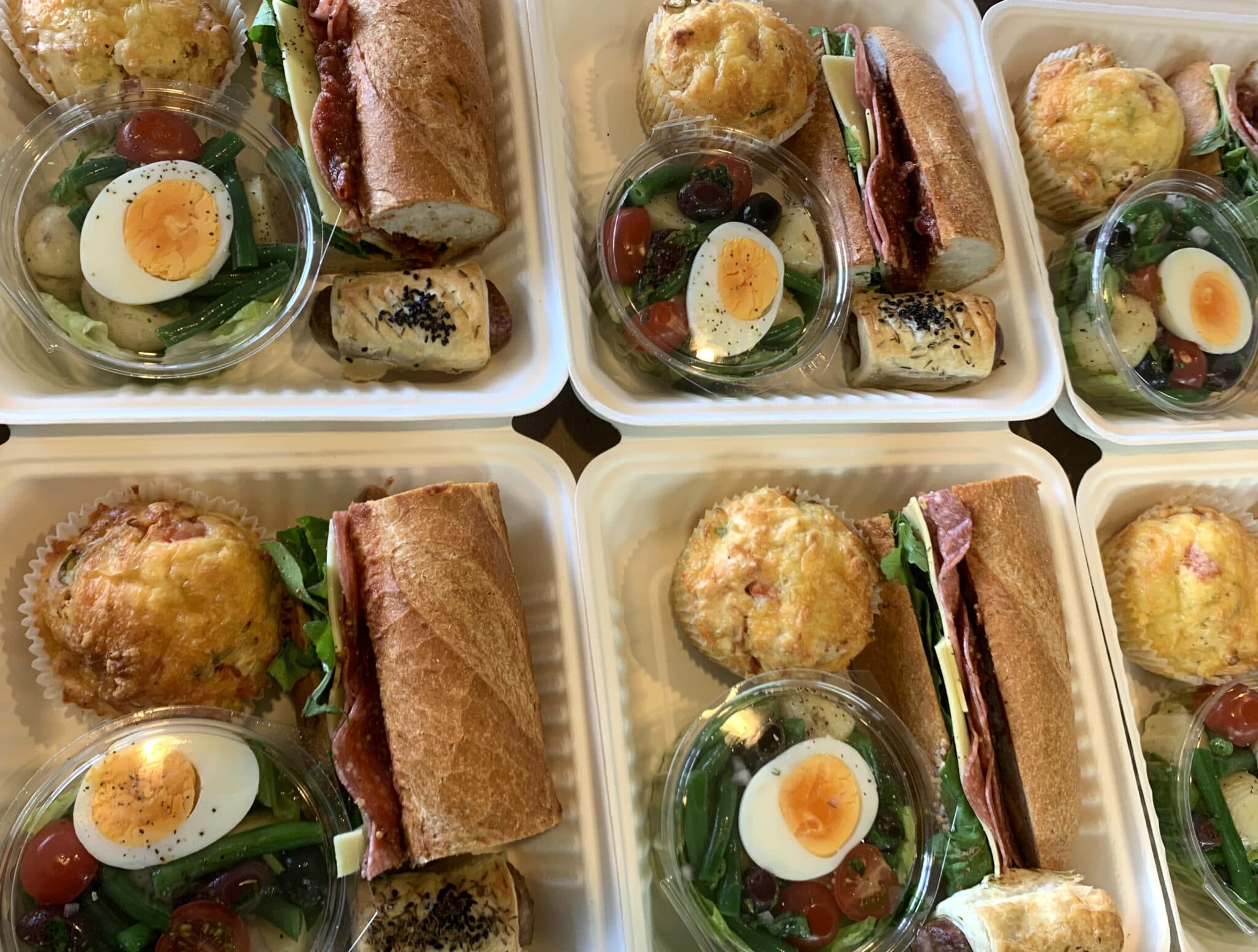 Four piece lunch pack scaled - Corporate Lunch Catering – Are Sandwiches Okay?