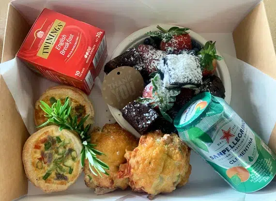 Morning tea event catered packs