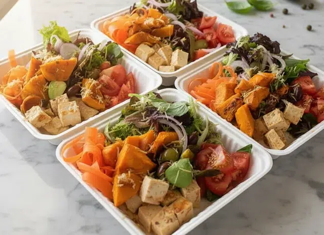 Vegan lunch catering packs