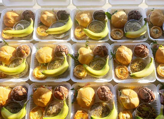 Vegan pack lunch catering