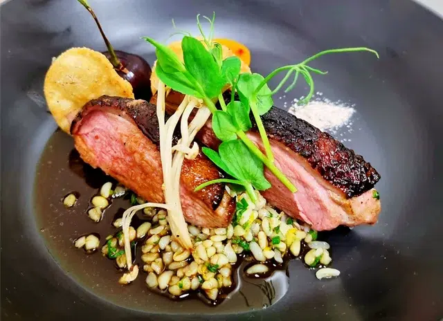 wedding catering_duck and farro